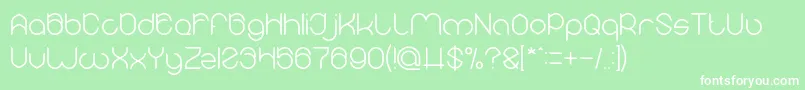 MICHELLE Light Font – White Fonts on Green Background