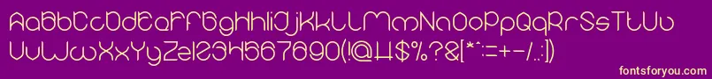 MICHELLE Light-Schriftart – Gelbe Schriften auf violettem Hintergrund