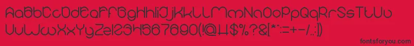 MICHELLE Font – Black Fonts on Red Background