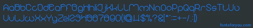 MICHELLE Font – Blue Fonts on Black Background