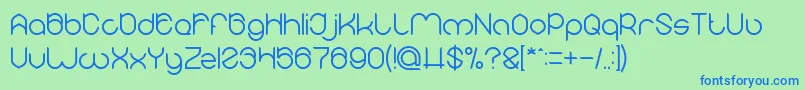 MICHELLE Font – Blue Fonts on Green Background