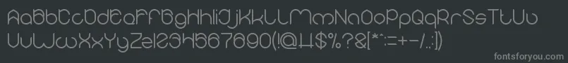 MICHELLE Font – Gray Fonts on Black Background