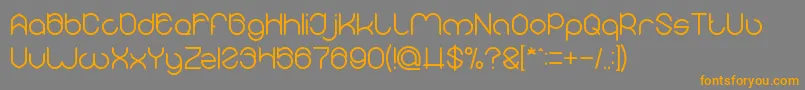 MICHELLE Font – Orange Fonts on Gray Background