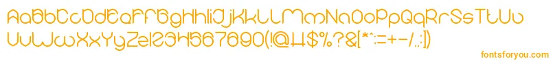 MICHELLE Font – Orange Fonts on White Background
