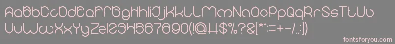 MICHELLE Font – Pink Fonts on Gray Background