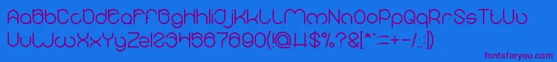 MICHELLE Font – Purple Fonts on Blue Background