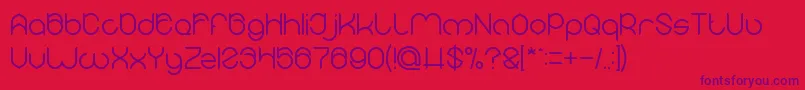 MICHELLE Font – Purple Fonts on Red Background