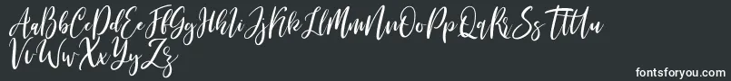 Michelles free-fontti – valkoiset fontit mustalla taustalla