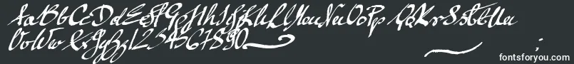 Czcionka mickey script – białe czcionki
