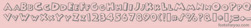 More about MICKEY Font MICKEY Font – Gray Fonts on Pink Background