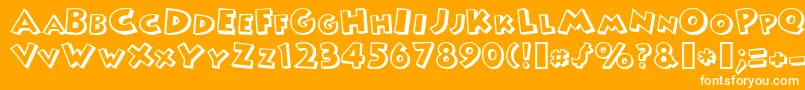 MICKEY Font – White Fonts on Orange Background