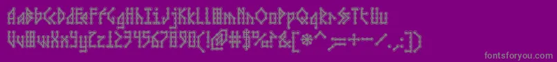 MICRCA   Font – Gray Fonts on Purple Background