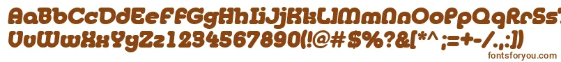 Janis Font – Brown Fonts on White Background