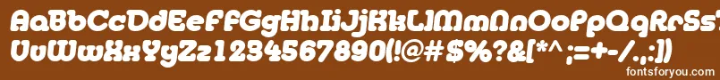 Więcej informacji o czcionce Janis Czcionka Janis – białe czcionki na brązowym tle
