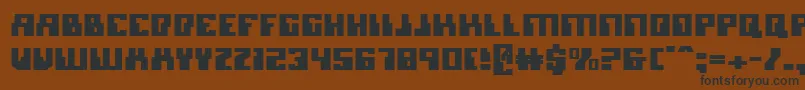 Шрифт micronian – чёрные шрифты на коричневом фоне