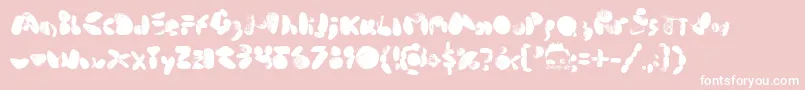 middle cove beach rocks 1 0 Font – White Fonts on Pink Background