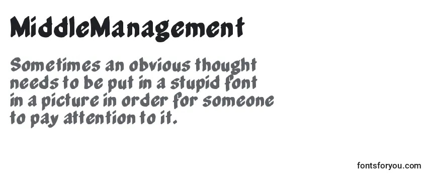 MiddleManagement Font