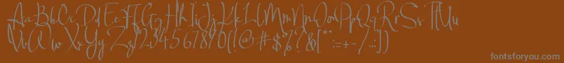Шрифт Middletown One Regular Dafont – серые шрифты на коричневом фоне