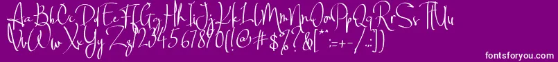 Middletown One Regular Dafont Font – White Fonts on Purple Background