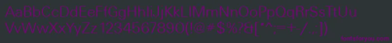 UniqueLight Font – Purple Fonts on Black Background