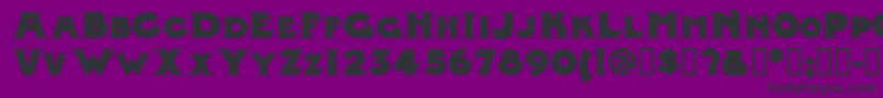 MIDLRN   Font – Black Fonts on Purple Background