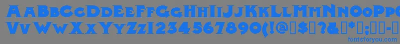 MIDLRN   Font – Blue Fonts on Gray Background