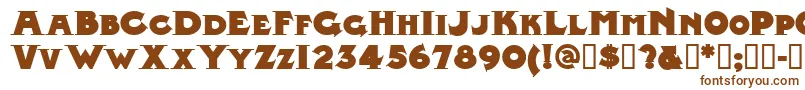 MIDLRN   Font – Brown Fonts on White Background