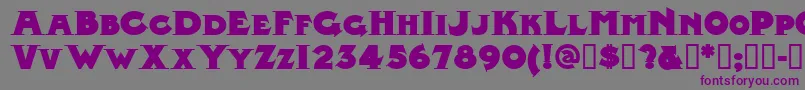 MIDLRN   Font – Purple Fonts on Gray Background