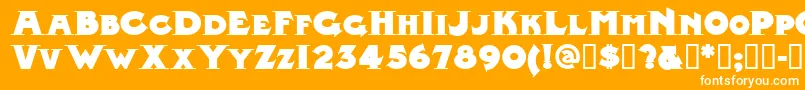 MIDLRN   Font – White Fonts on Orange Background