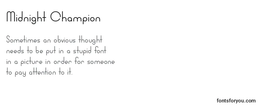 Midnight Champion Font