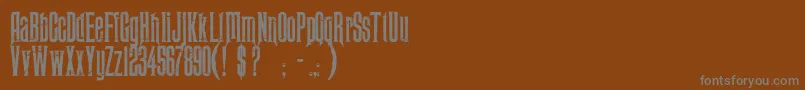 Midnight Moon   PERSONAL USE ONLY Font – Gray Fonts on Brown Background