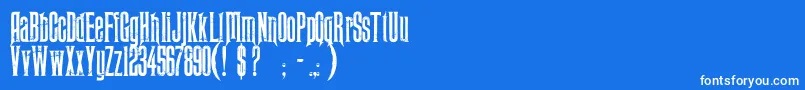 Midnight Moon   PERSONAL USE ONLY Font – White Fonts on Blue Background