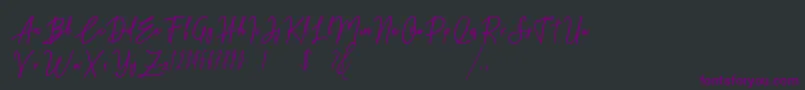 Midnight One Font – Purple Fonts on Black Background