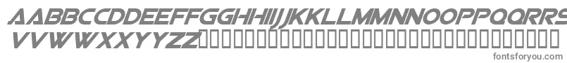 ViperSquadronSolidItalic-fontti – harmaat kirjasimet valkoisella taustalla