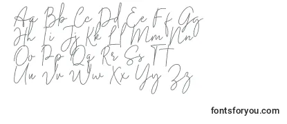 Schriftart Midnight Signature