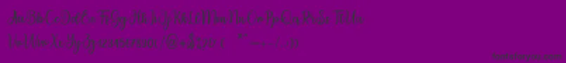 migdale Font – Black Fonts on Purple Background