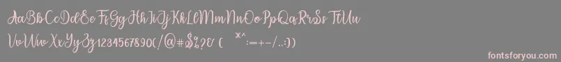 migdale Font – Pink Fonts on Gray Background