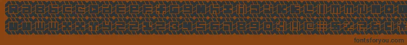 might chain Font – Black Fonts on Brown Background