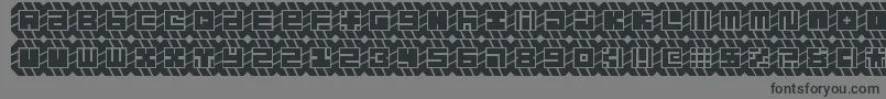 might chain Font – Black Fonts on Gray Background