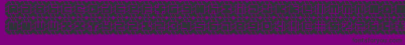 might chain-Schriftart – Schwarze Schriften auf violettem Hintergrund