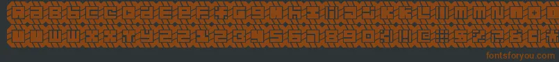 might chain Font – Brown Fonts on Black Background