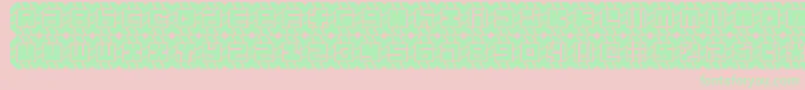 might chain Font – Green Fonts on Pink Background