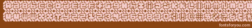 might chain Font – Pink Fonts on Brown Background