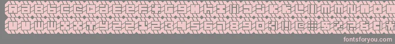 might chain Font – Pink Fonts on Gray Background