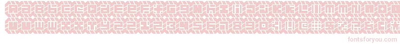 might chain Font – Pink Fonts on White Background