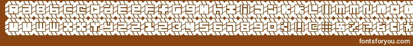 might chain Font – White Fonts on Brown Background