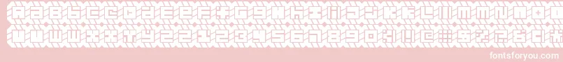 might chain Font – White Fonts on Pink Background