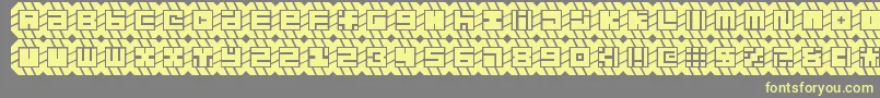 might chain Font – Yellow Fonts on Gray Background