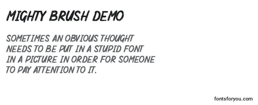 Mighty Brush Demo (134332) Font