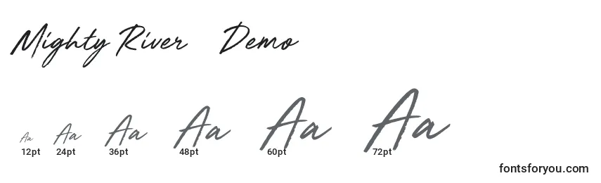 Mighty River   Demo Font Sizes